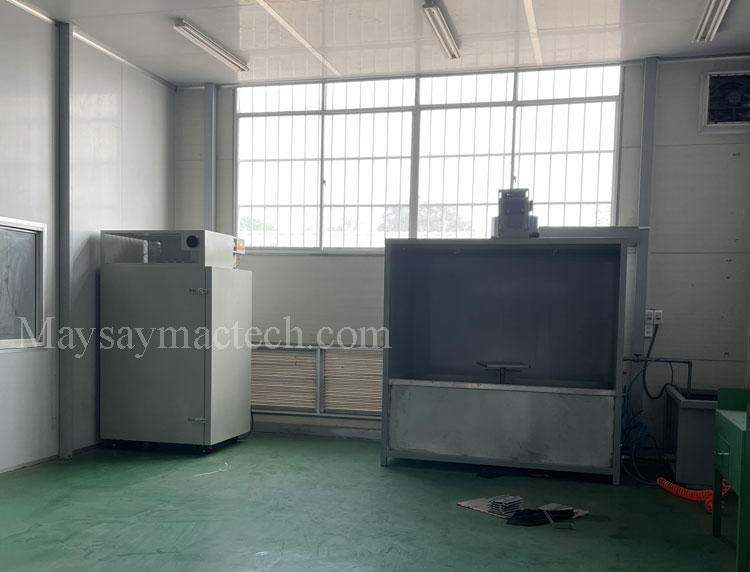 Khu vực đặt máy sấy trong xưởng sản xuất của công ty Cáp điện và Hệ thống LS Việt Nam