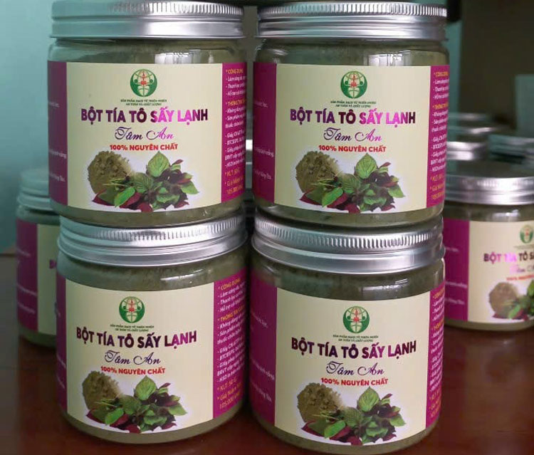 bột tía tô sấy lạnh tâm an