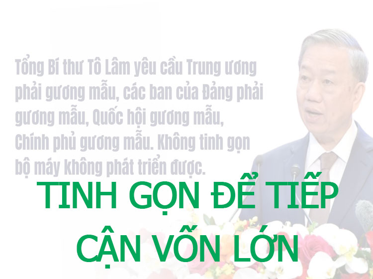 TINH GỌN ĐỂ CÓ THỂ TIẾP CẬN VỐN LỚN 