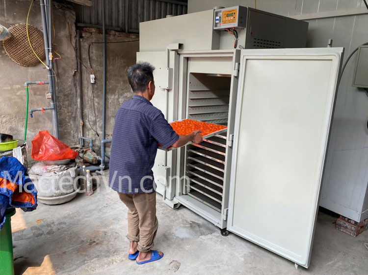 máy sấy cho lòng đỏ trứng gà làm nhân bánh ngọt