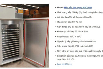 Máy sấy thực phẩm 16 khay phù hợp sản xuất gì, quy mô nào ?